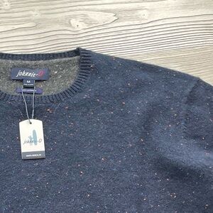 Johnnie O Navy Cashmere Crewneck Sweater